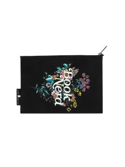 Book Nerd Floral pouch