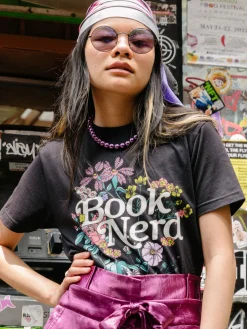 Book Nerd Floral Unisex T-Shirt