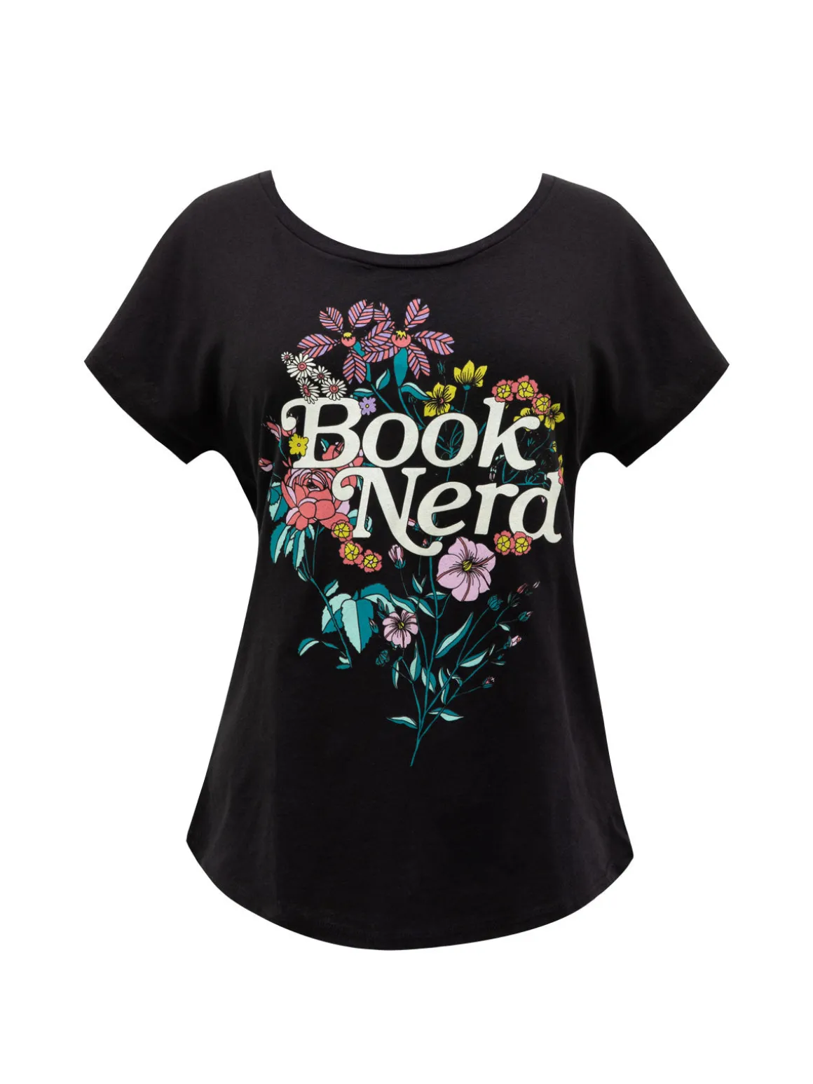 Book Nerd Floral Women’s Relaxed Fit T-Shirt
