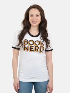Book Nerd Pride Unisex Ringer T-Shirt