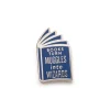 Books Turn Muggles into Wizards enamel pin
