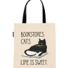 Bookstore Cats tote bag