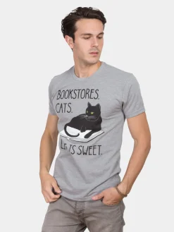 Bookstore Cats Unisex T-Shirt