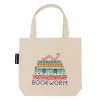 Bookworm mini tote bag