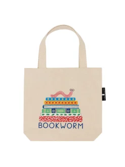 Bookworm mini tote bag