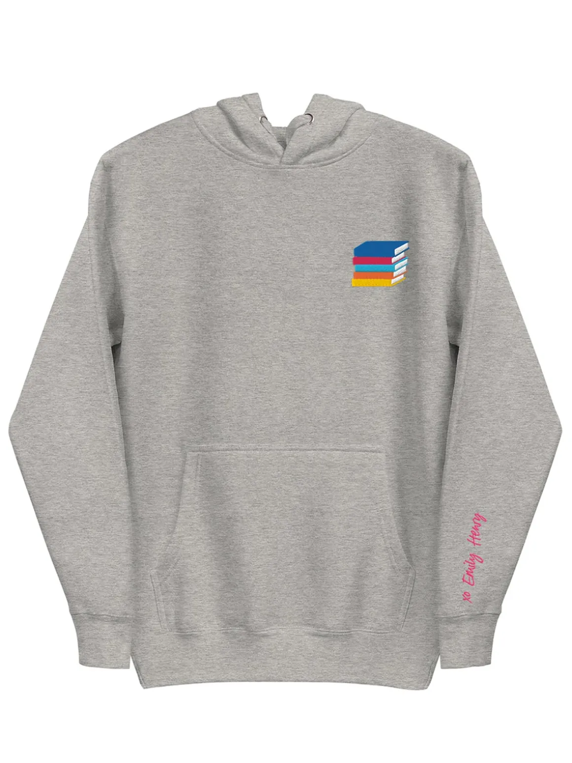 Emily Henry - Books Are My Happy Place Embroidered Unisex Hoodie (Print Shop)