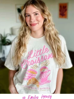 Emily Henry - Little Croissant Coffee Bar Unisex T-Shirt