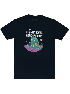 Fight Evil, Read Books Unisex T-Shirt (2023)