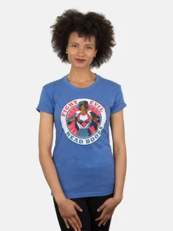Fight Evil, Read Books Unisex T-Shirt (W-2017)