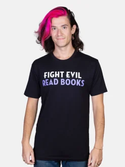 Fight Evil, Read Books Unisex T-Shirt