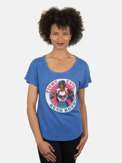 Fight Evil, Read Books Women’s Relaxed Fit T-Shirt (2017)