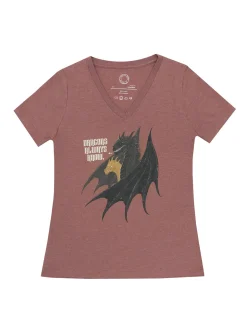 Fourth Wing: Dragons Always Know Women's V-Neck T-Shirt (Print Shop)