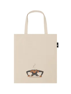 Grumpy Monkey tote bag