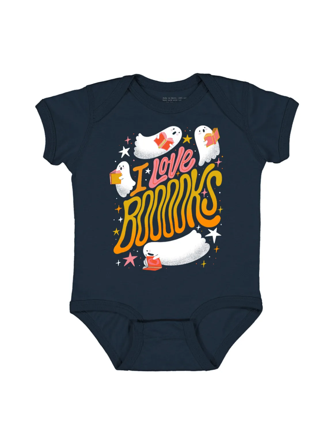 I Love Booooks baby bodysuit