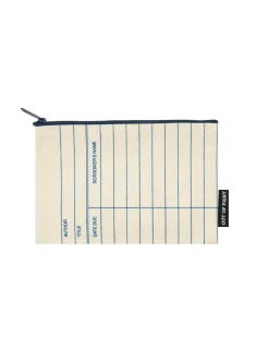 Library Card: Natural pouch