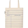 Library Card: Natural tote bag