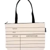 Library Card zippered market tote