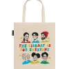 Mychal Threets: The Library is for Everyone tote bag