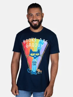 Pete the Cat - Books are Groovy Unisex T-Shirt
