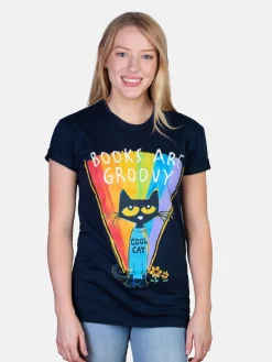 Pete the Cat - Books are Groovy Unisex T-Shirt
