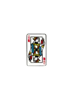 Queen of Books enamel pin