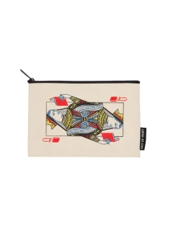 Queen of Books pouch
