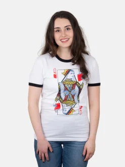 Queen of Books Unisex Ringer T-Shirt