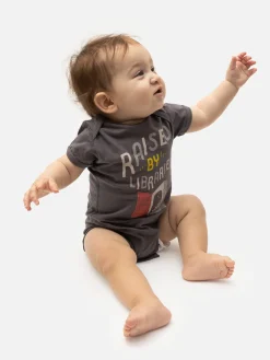 Raised by Libraries baby bodysuit