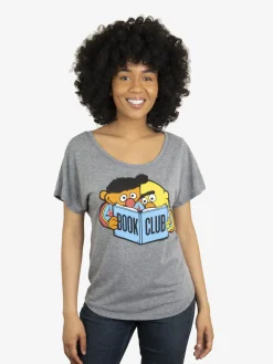 Sesame Street Bert and Ernie Book Club Women’s Relaxed Fit T-Shirt