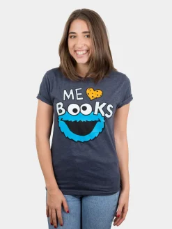 Sesame Street Cookie Monster - Me Love Books Unisex T-Shirt