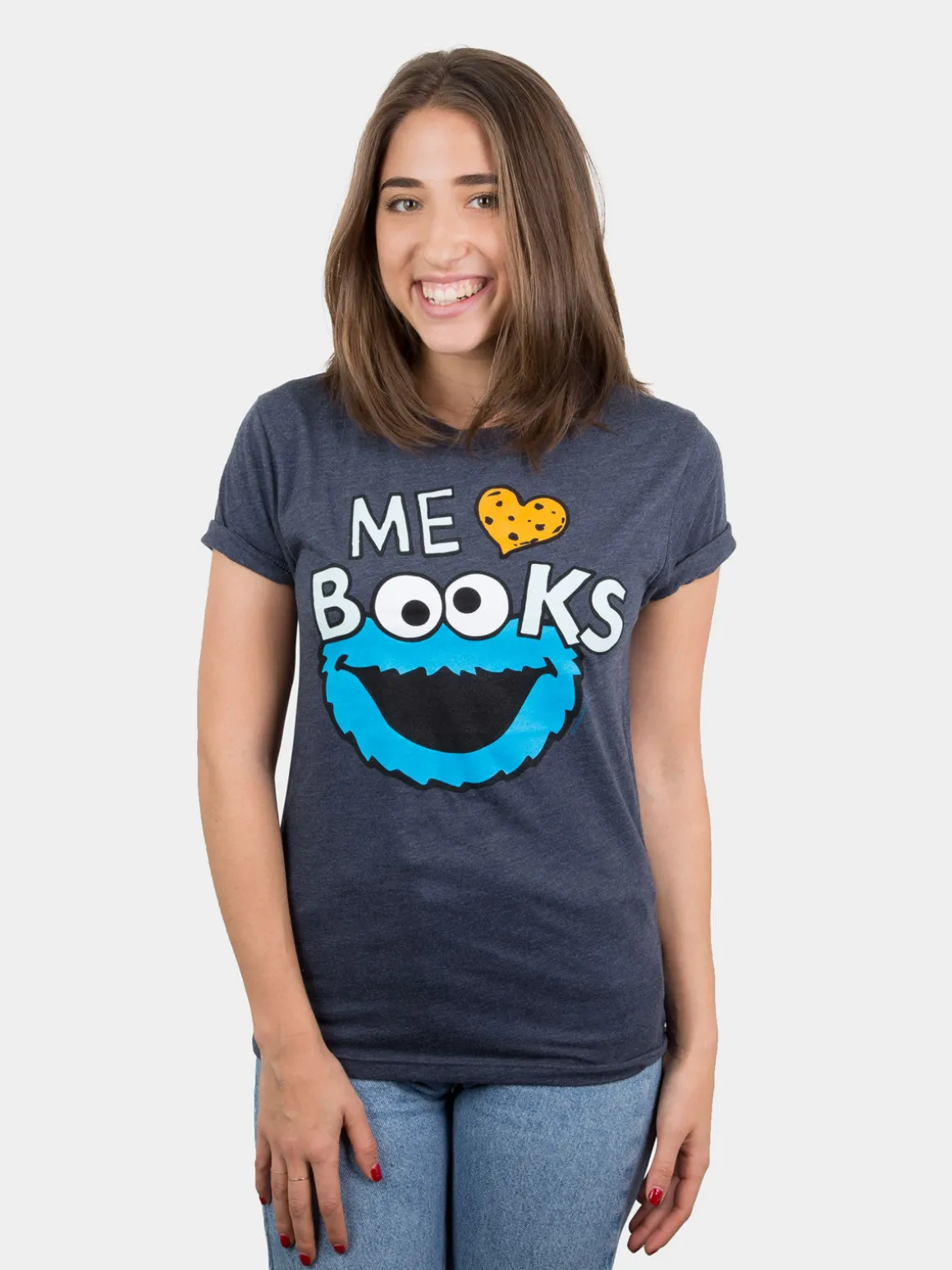 Sesame Street Cookie Monster - Me Love Books Unisex T-Shirt