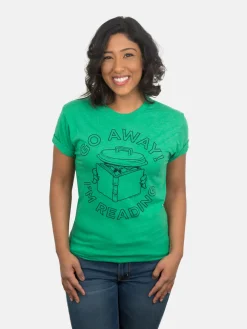 Sesame Street Oscar the Grouch - Go Away I'm Reading Unisex T-Shirt