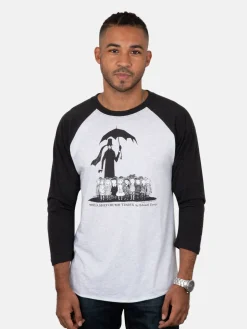 The Gashlycrumb Tinies Unisex 3/4-Sleeve Raglan