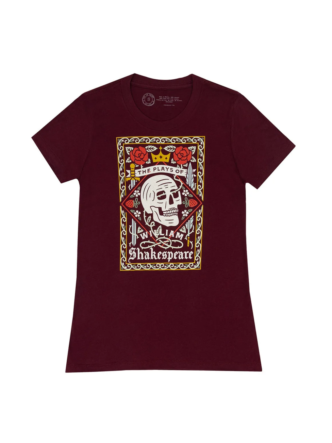 The Plays of William Shakespeare (Tanamachi) Women's Crew T-Shirt