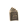 When in Doubt, Go to the Library enamel pin
